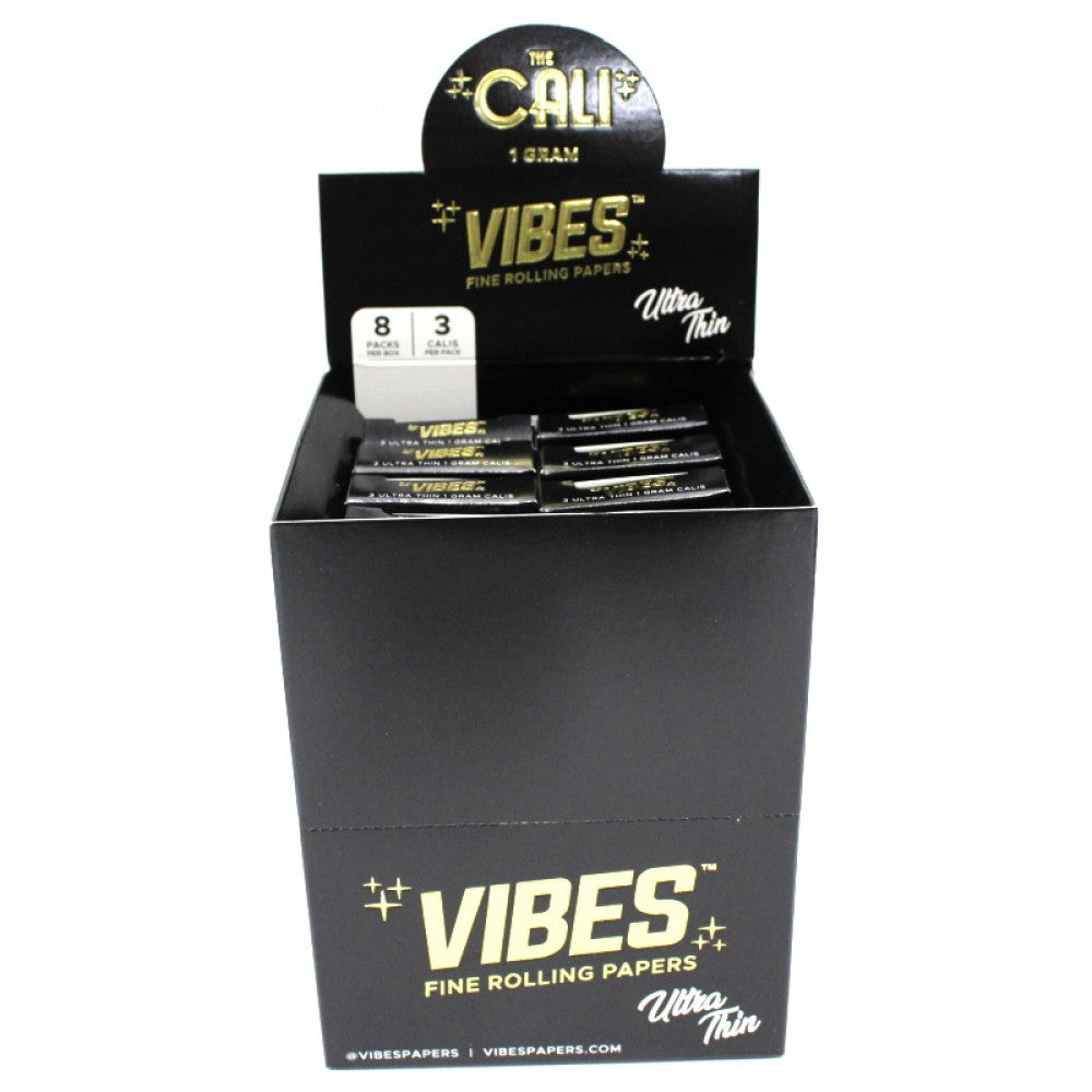 Cali Vibes Cones Organic Hemp 1 gram 8 Packs Per Box 3 Calis Per Pack