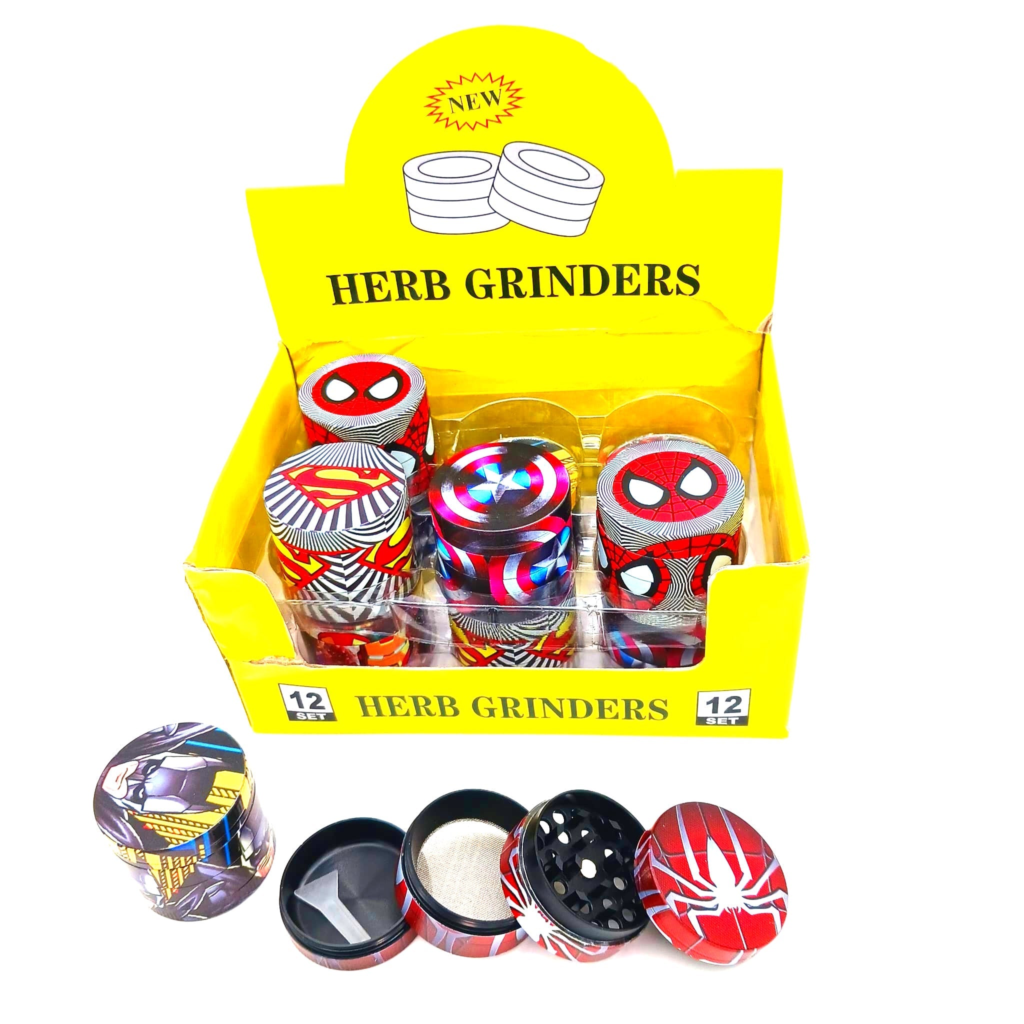 4 Part Decal Grinder40 MM Size