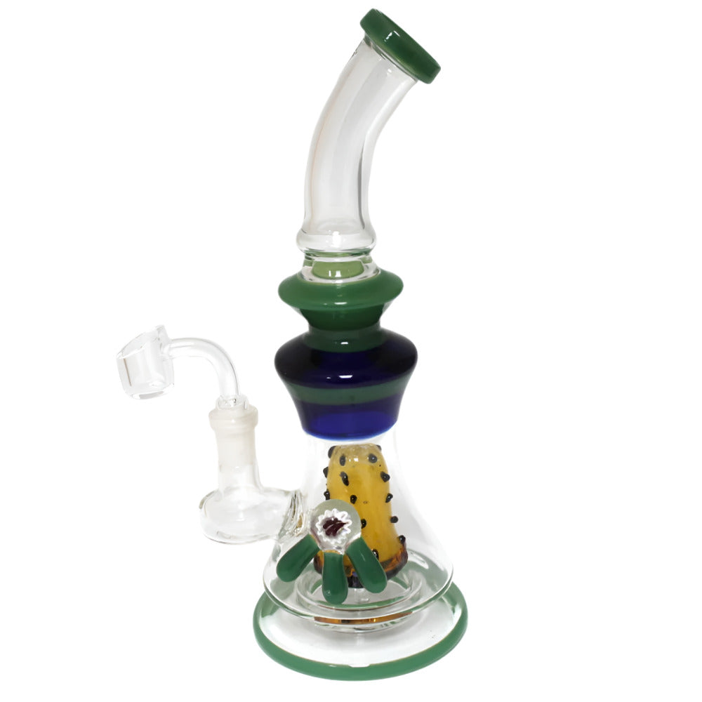 10.5'' Design Assorted Design percolator Water Pipe With 14 MM Male Banger