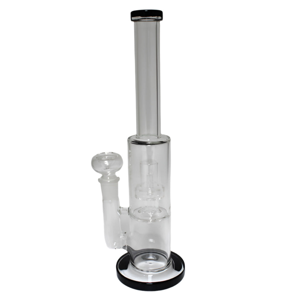 12'' Flat Bottom Straight With Percolator Water Pipe G-G