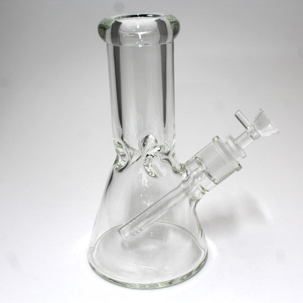 8'' 9 MM Thick Clear Beaker Water Pipe G-G