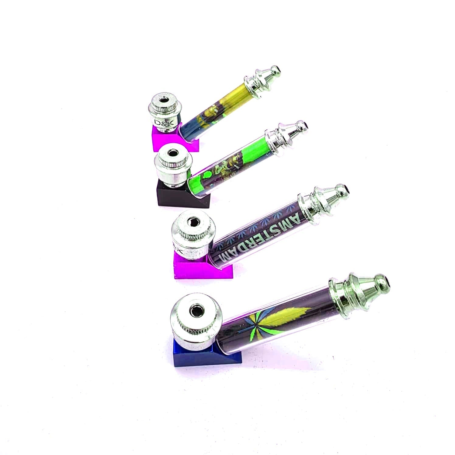 DK8239 PICTURE DESIGN 3'' METAL PIPE WITH LID