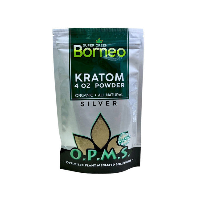 O.P.M.S Kratom Silver Powder 4 OZ