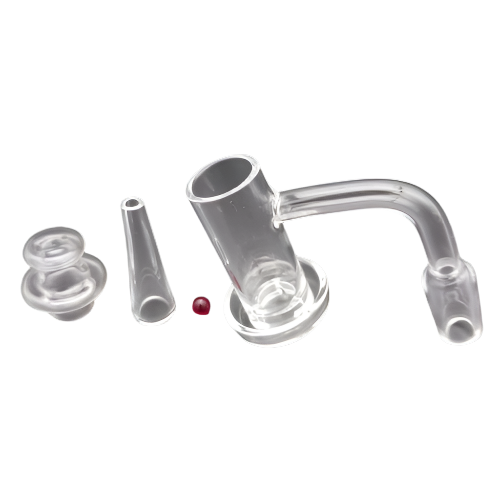 Quartz banger and carb cap set, cone design, 14mm male