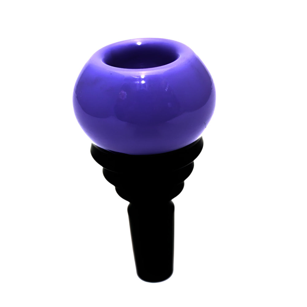 Round Step Design Double Color Bowl 14 MM Male Glass On Glass