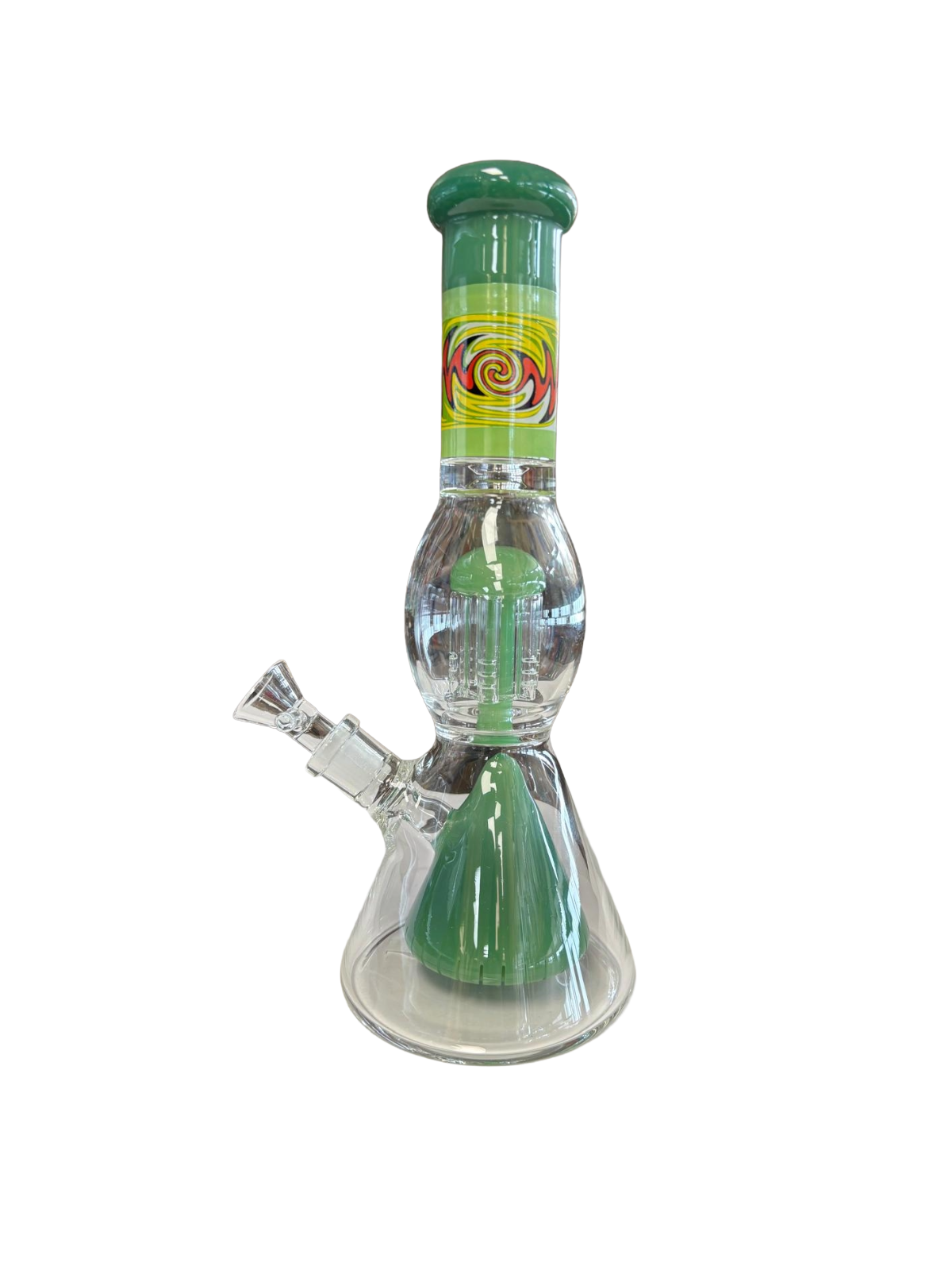 10'' Beaker Tree Percolator Art Color Water Pipe G-G