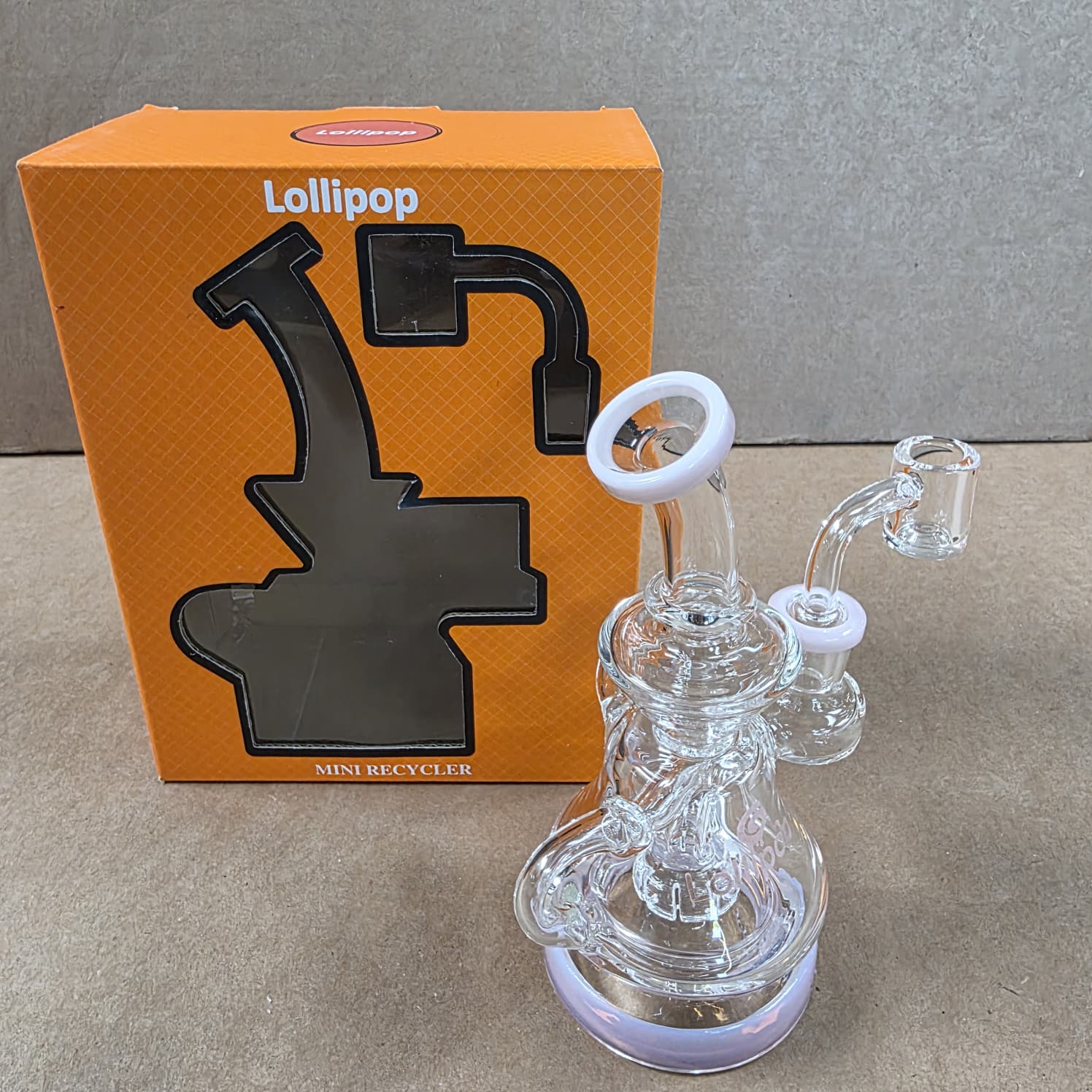 Lollipop Mini Recycler Rig with Banger