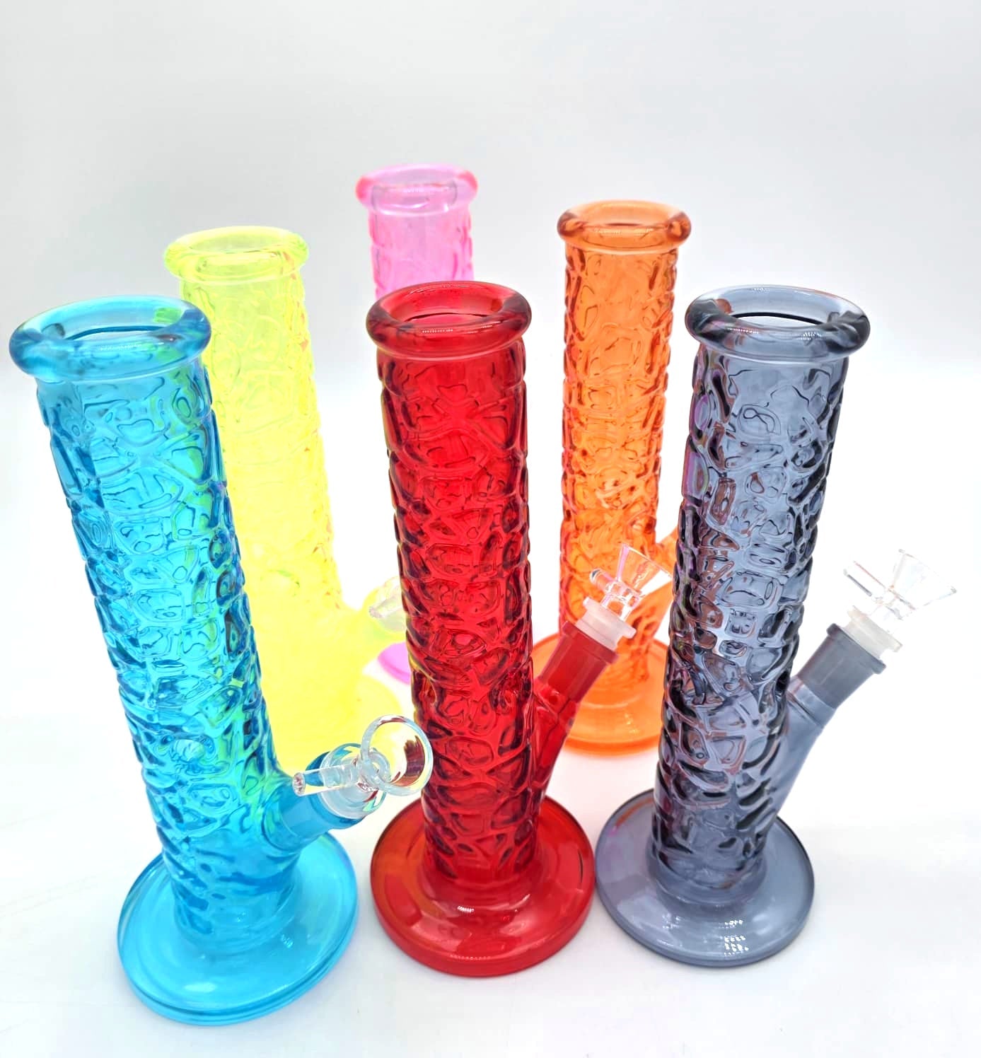 colourful bubble design straight water pipe