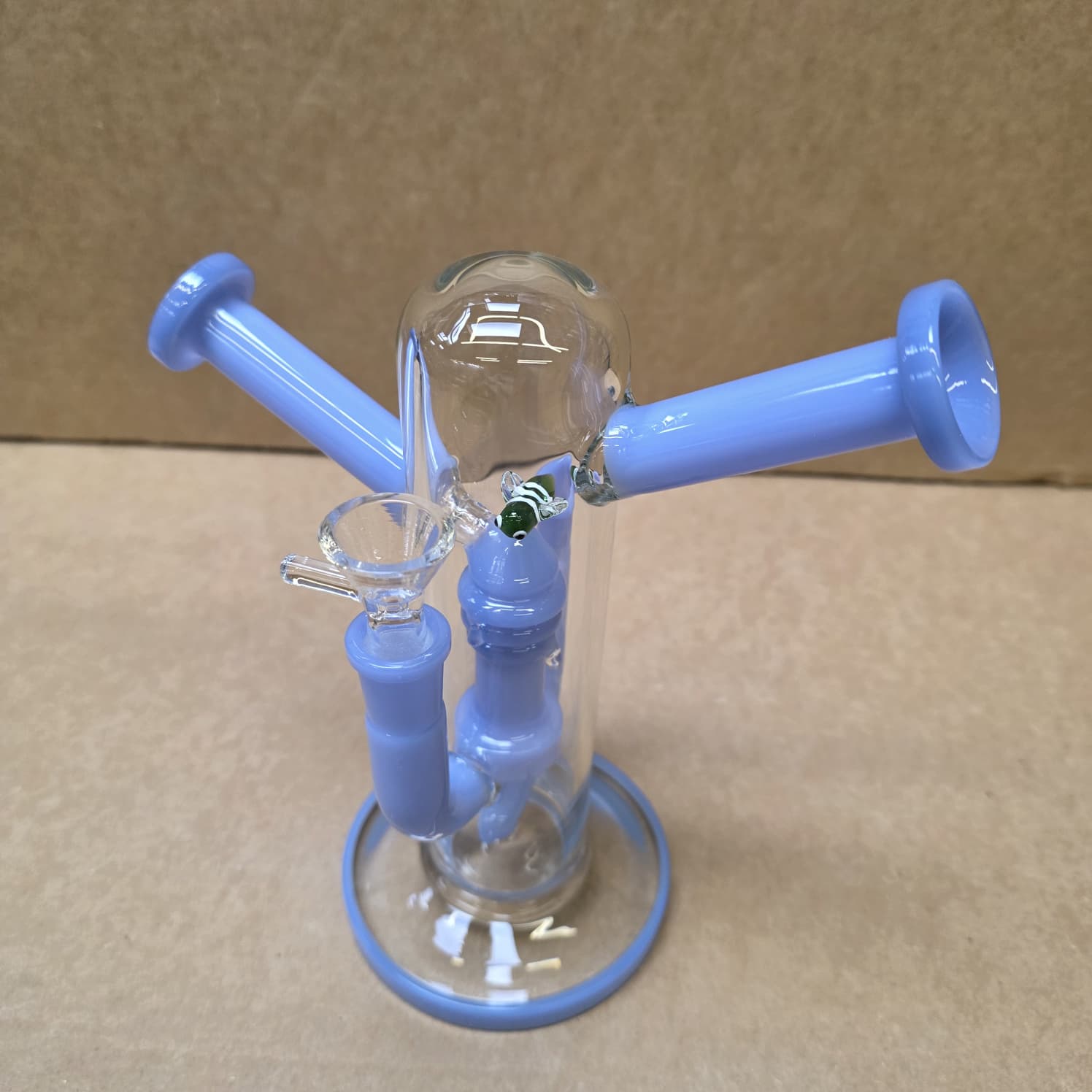 Two side mouth pieces with two bowls water pipe