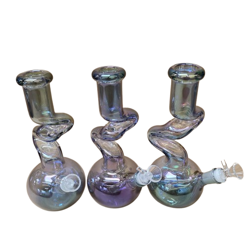 Round base zig zag design water pipe