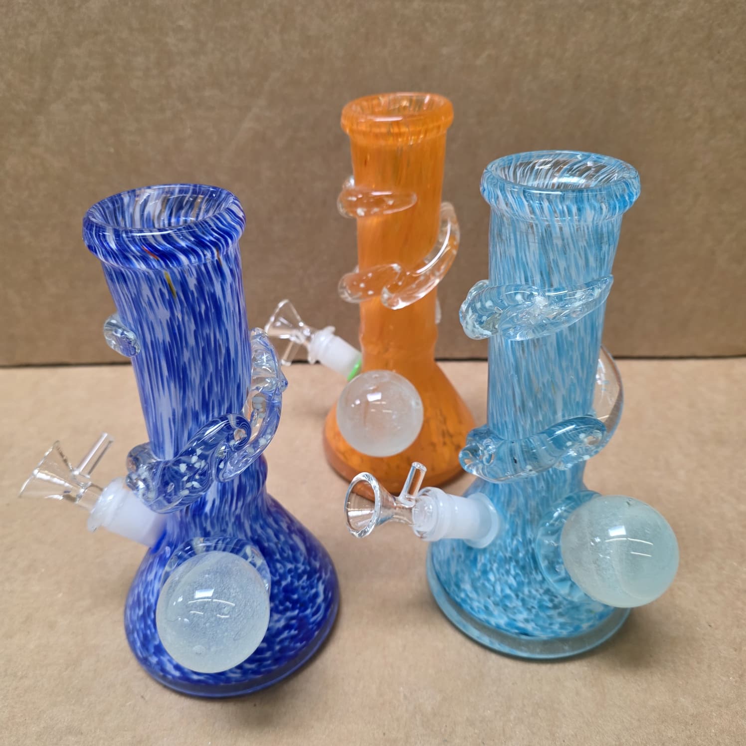 Soft glass glow water pipe