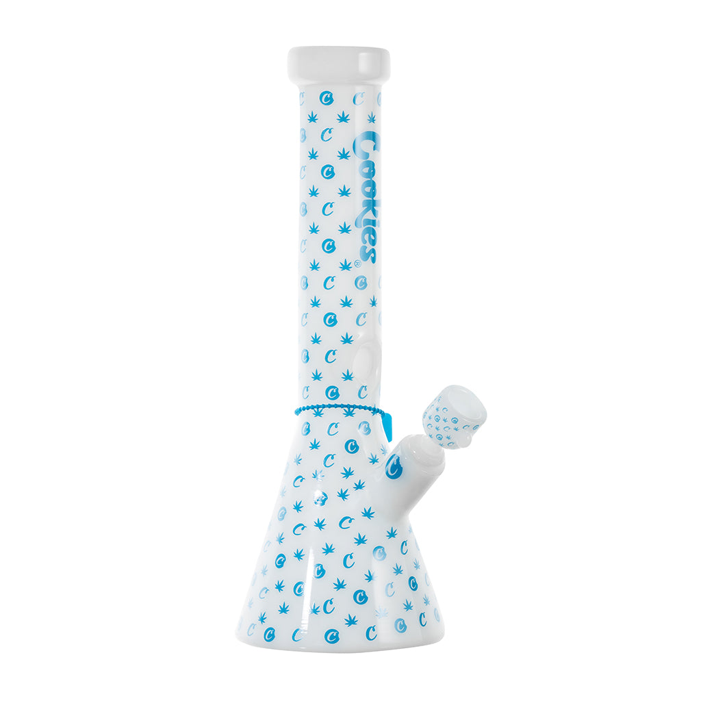 Cookie V beaker water pipe featuring a classic beaker-shaped design, durable glass construction, and smooth polished finish.