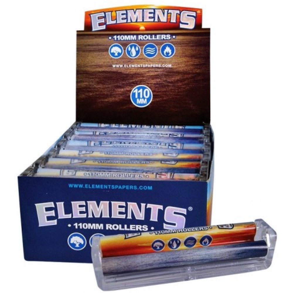 Elements 110mm Rolling Papers featuring lightweight paper construction, smooth texture, consistent quality, and convenient retail-ready packaging.