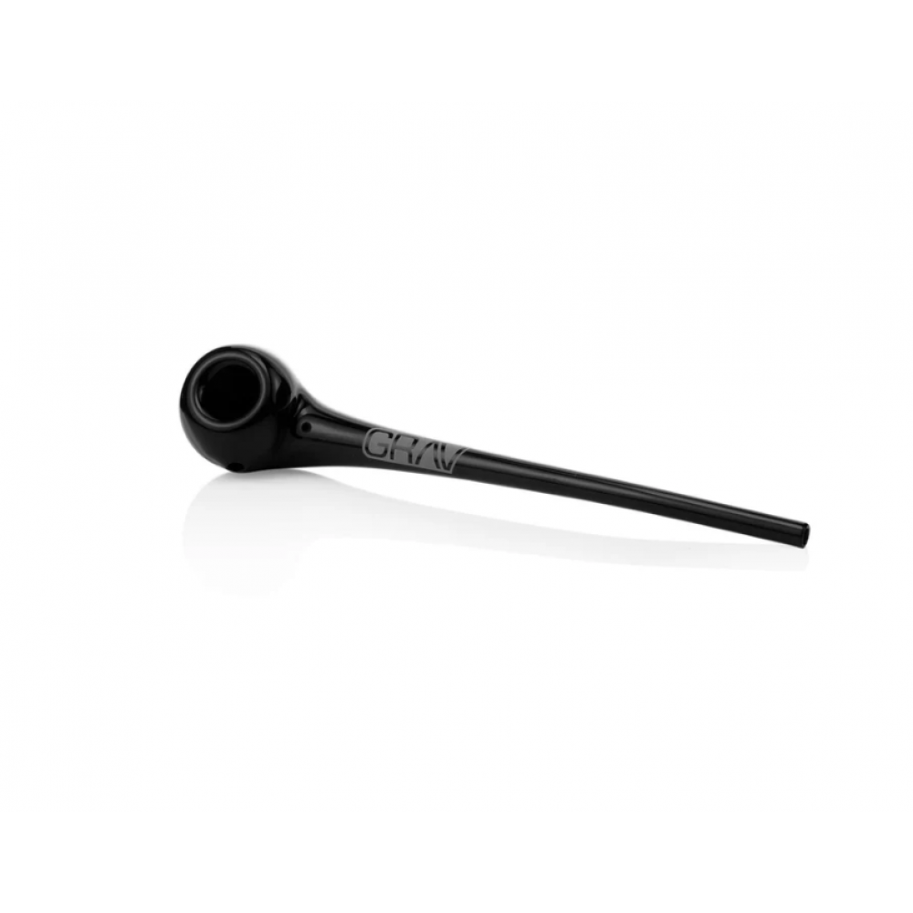 GRAV Gandalf Sherlock glass hand pipe with curved Sherlock-style design