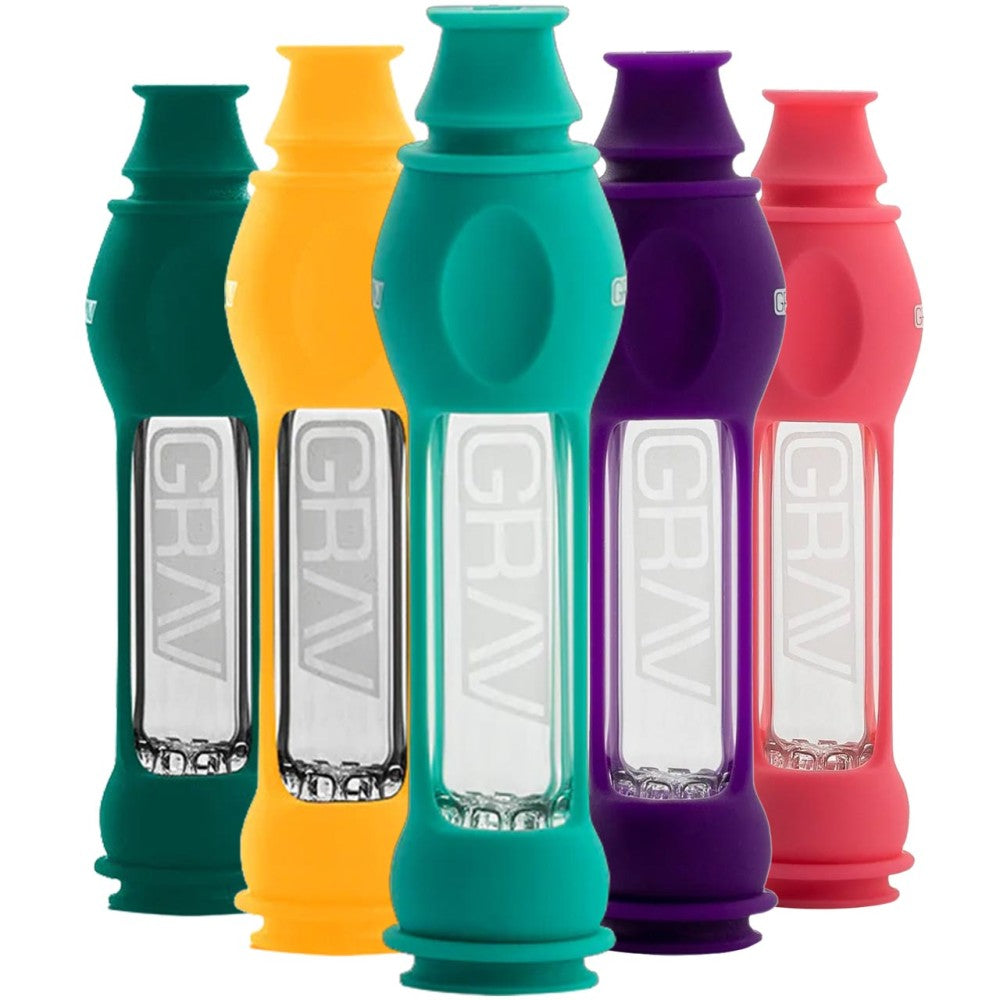 GRAV Octo-Taster with Silicone Skin compact glass taster