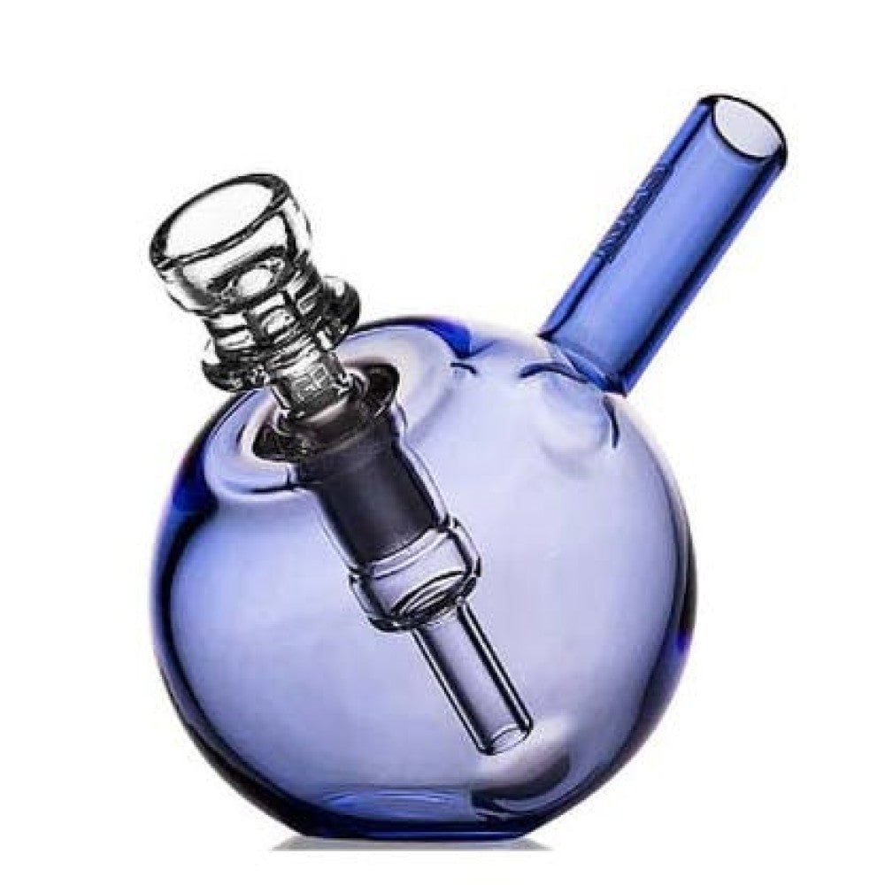 GRAV Spherical Pocket Bubbler compact glass bubbler with a unique spherical shape