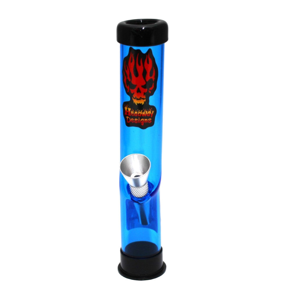 Headway Designs 6-inch Acrylic Travel Water Pipe featuring a compact design, durable acrylic construction, lightweight build, sturdy base, and portable styling.