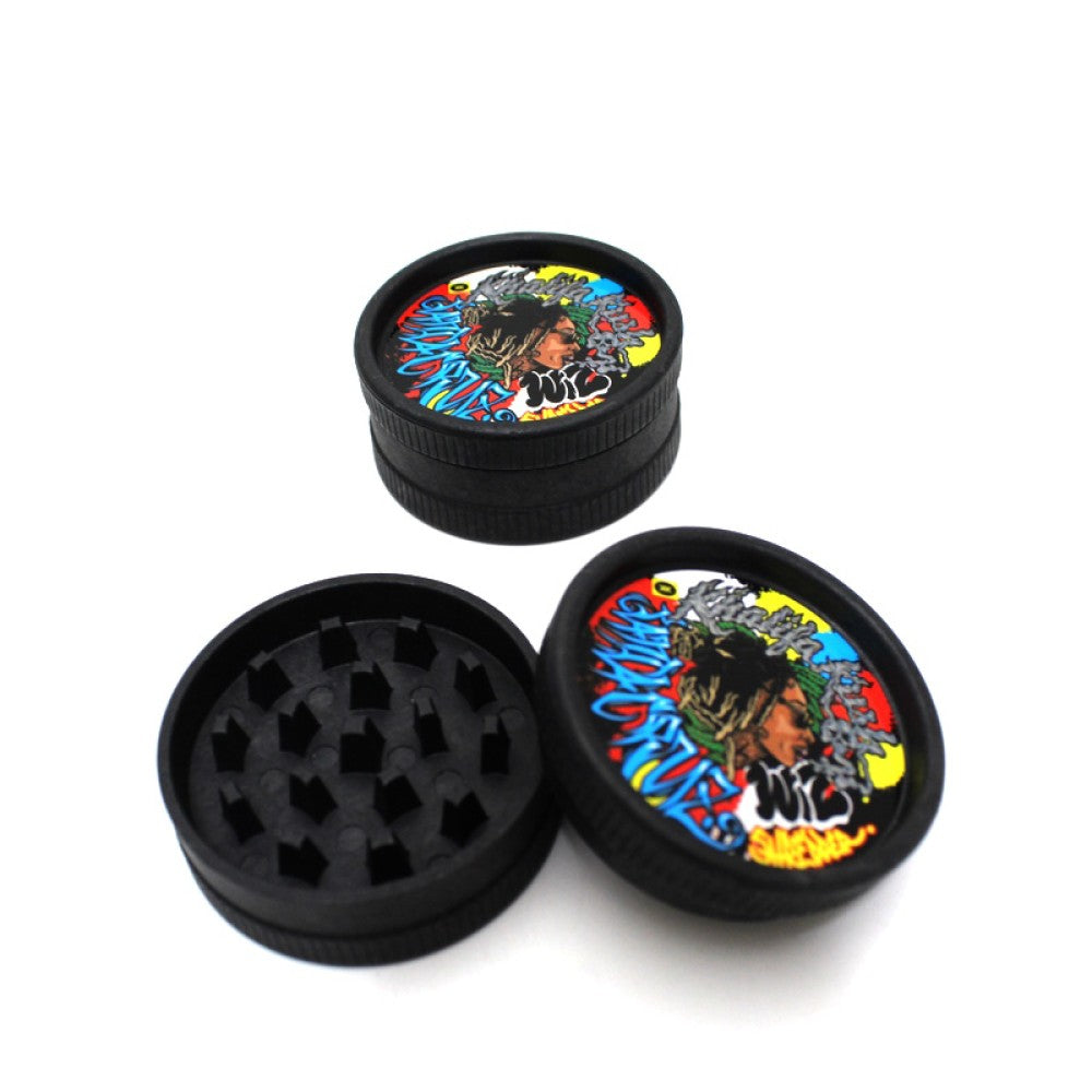 Khalifa Kush Hemp Composite Two Part Grinder by Santa Cruz Shredder with 24 Count Box Packaging for Wholesale Supply
