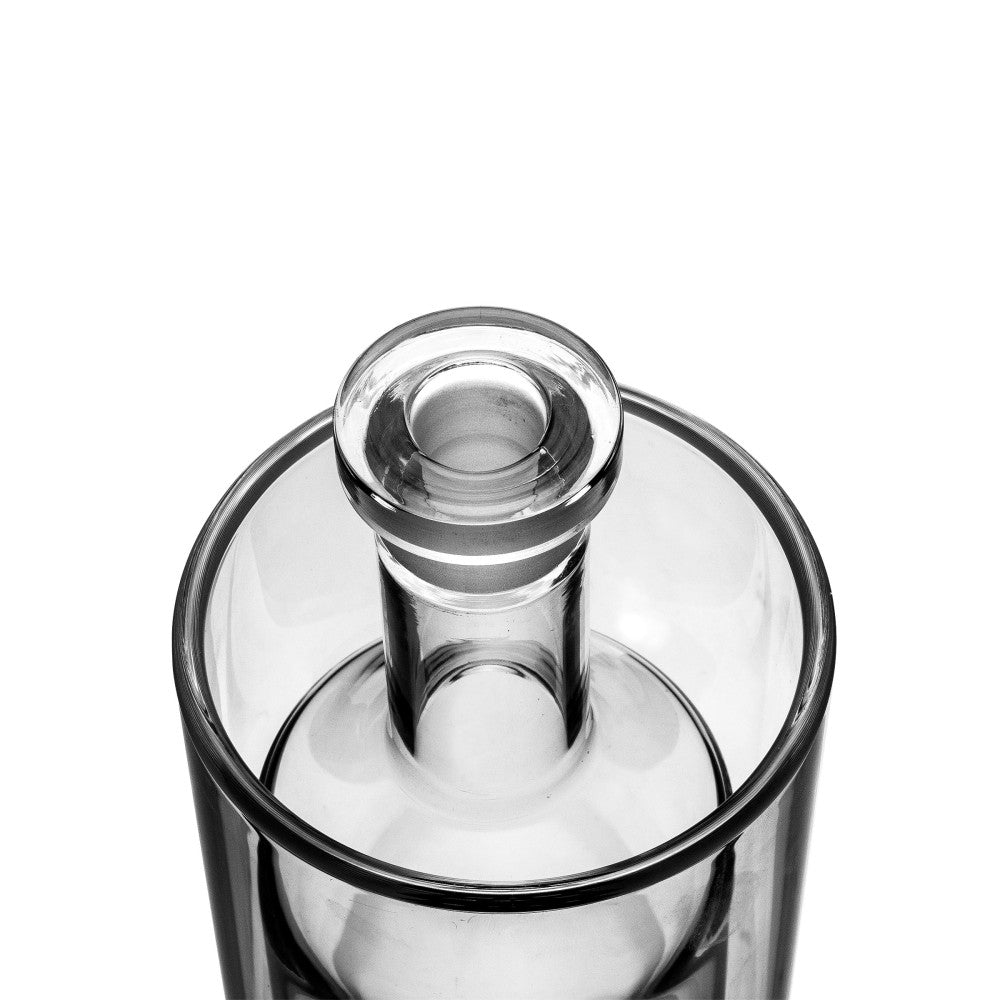 Large Gravitron Glass Gravity Water Pipe featuring a spacious design, durable glass construction, stable base, removable bowl, and gravity-style water chamber.