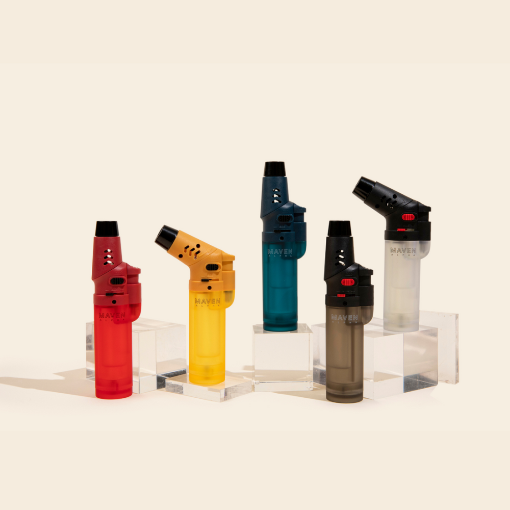 Maven Alpha + Sequoia Transparent Torch Collection in a 15-Piece Wholesale Pack, Item #98-1169TSQ, Featuring a Transparent Design and Distinctive Product Styling for Retail Display