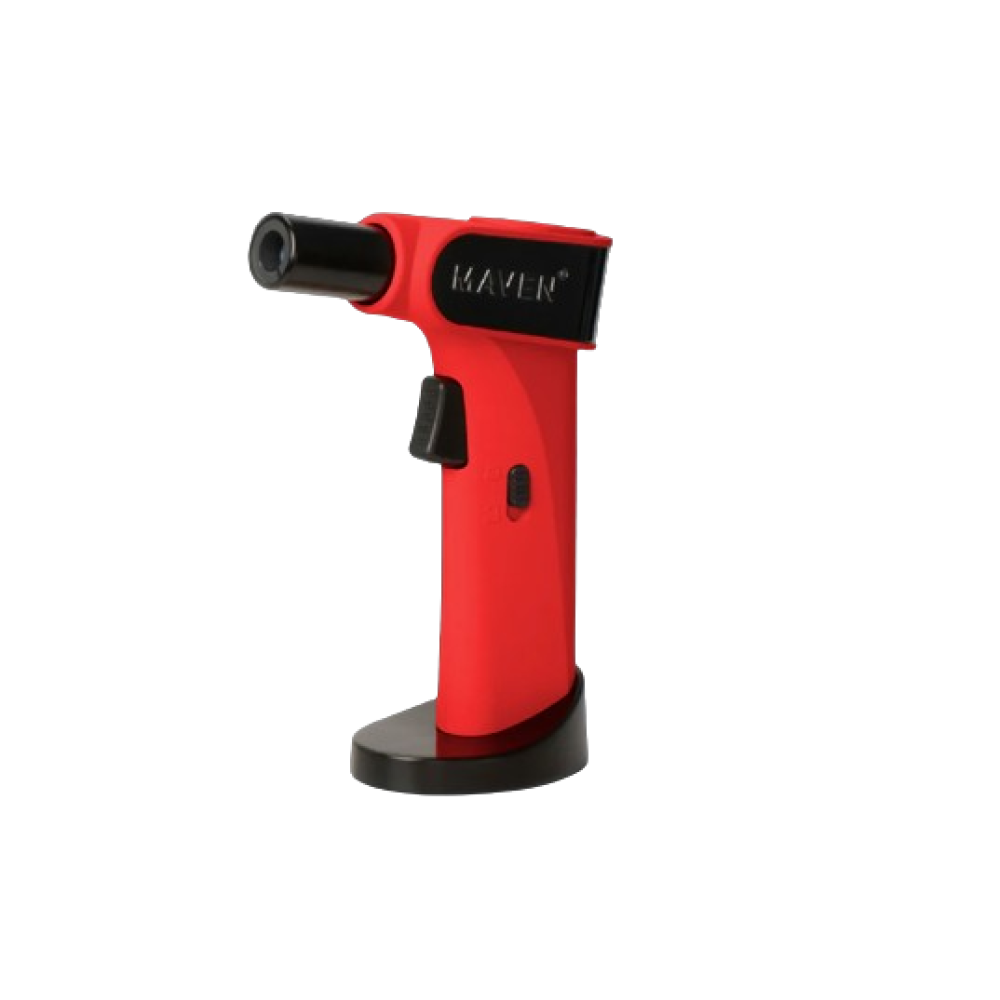 Maven Night Torch Lighter Featuring a Sleek Modern Appearance, Distinctive Styling, and Maven Branding for Retail Displays and Wholesale Lighter Collections.