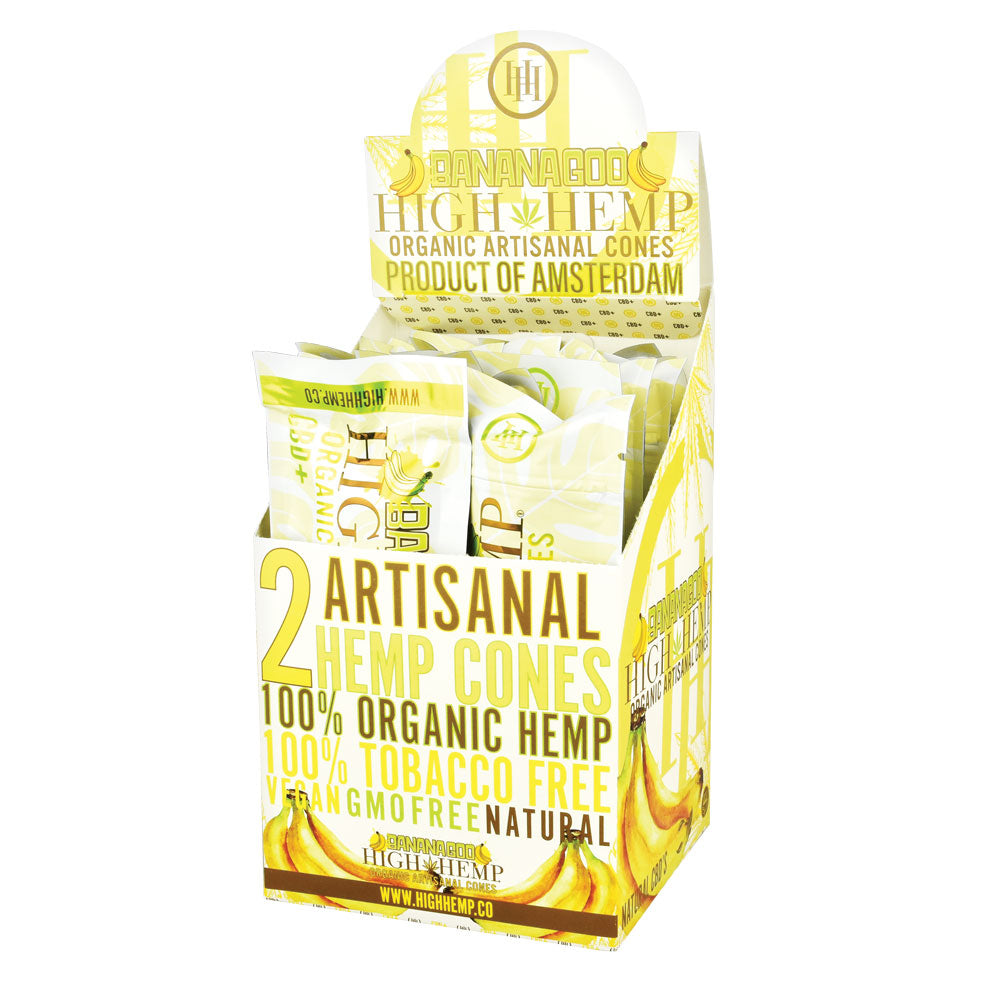 Organic Rolling Cones featuring 15 individual pouches with 2 cones per pouch, 30 cones total, and convenient compact packaging.