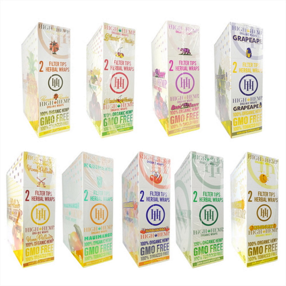 Organic Wraps Regular Size featuring 25 wraps per pack, smooth flexible construction, consistent quality, and compact retail-ready packaging.