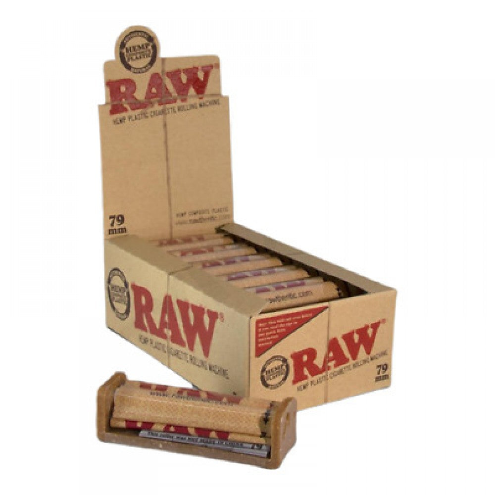 RAW Hemp Plastic Cigarette Rolling Machine 79mm with 12 Rollers Per Pack and Compact Portable Design
