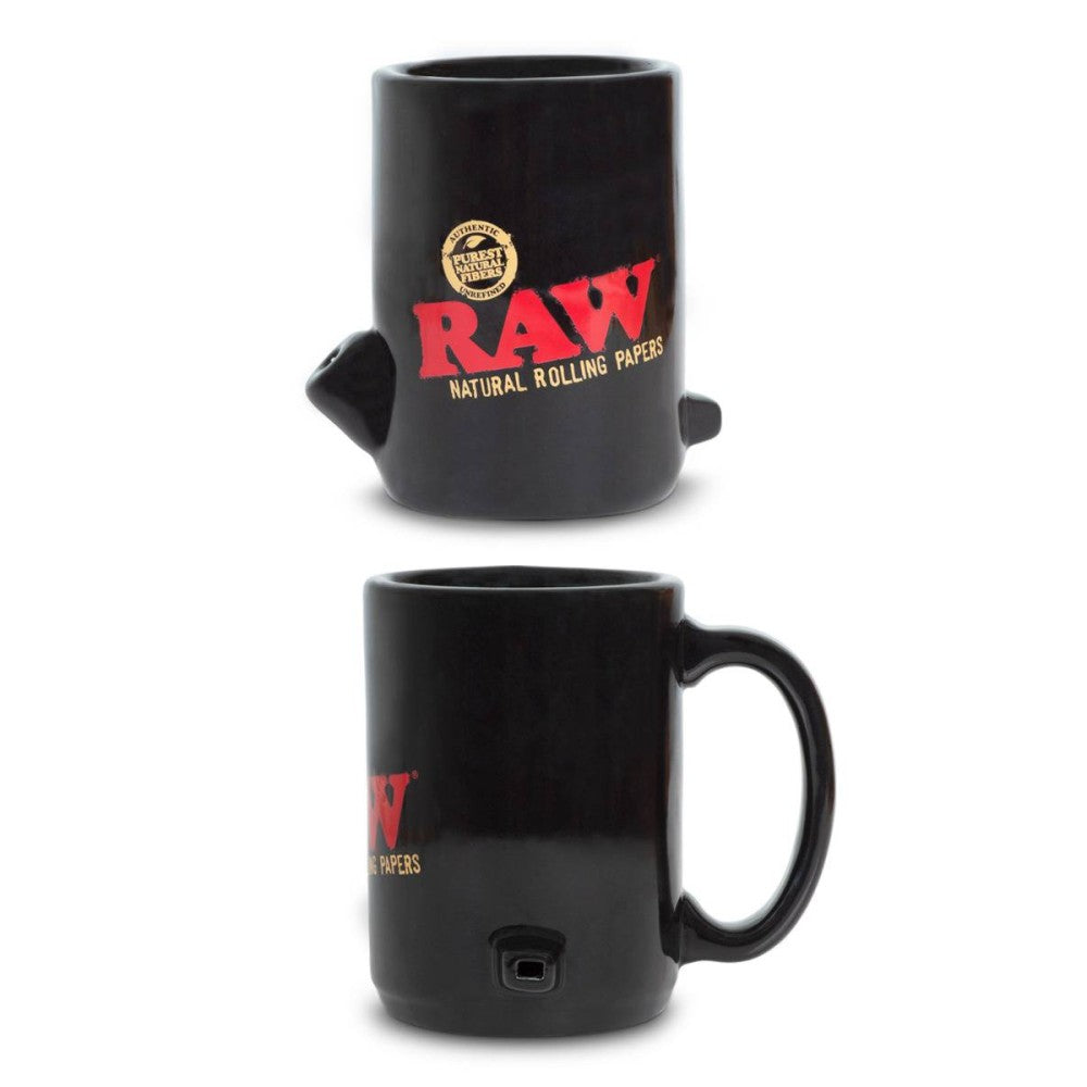 RAW Wake Up & Bake Up Mug Featuring Signature RAW Branding and a Distinctive Printed Design, Ideal for Coffee, Tea, Everyday Drinkware, and RAW Merchandise Collections.